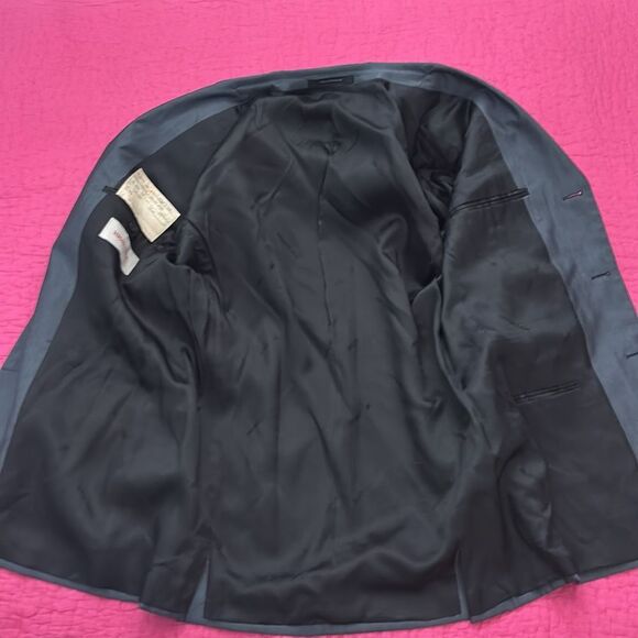 Versace Classic 100% rayon Men's Blue/gray Blazer, R50 - Picture 9 of 12